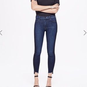 MOTHER Stunner Zip Ankle Jeans in Sweeping Racer
